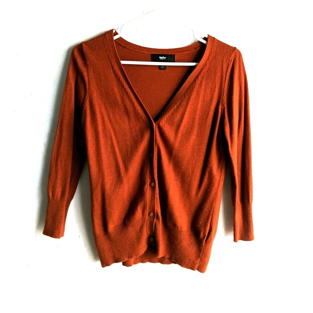 Pumpkin-colored Mossimo Cardigan